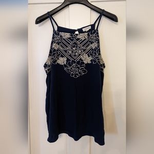 Embroidered tank top